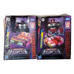Transformers Legacy Deception Wild Rider + Prime Universe Knock-Out 2-Pack Lot